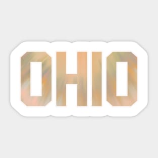 Ohio. Pastel Tie Dye Sticker